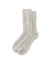 Mens Pure Cashmere Bed Socks Light Grey