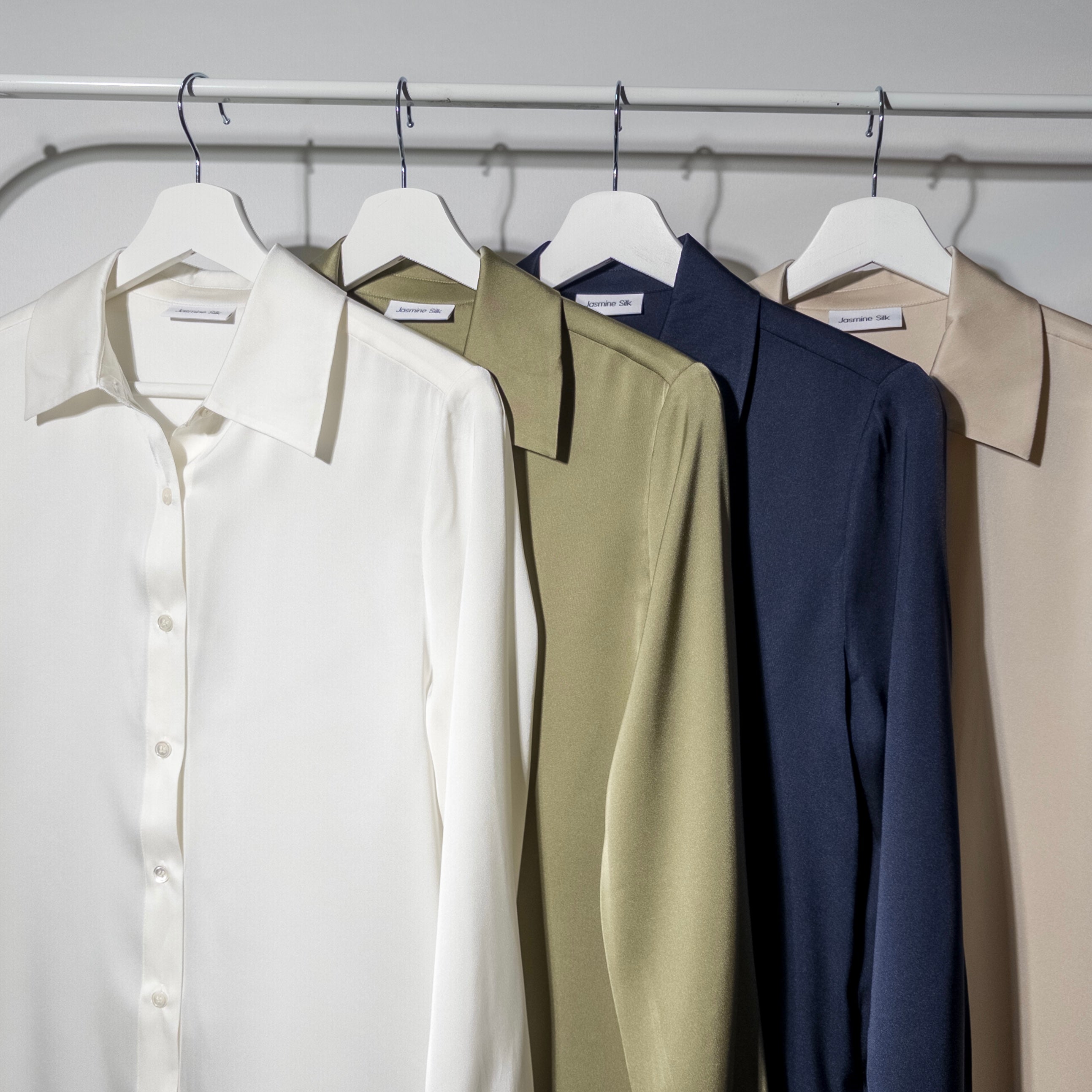 Ladies Ivory Silk Blouse