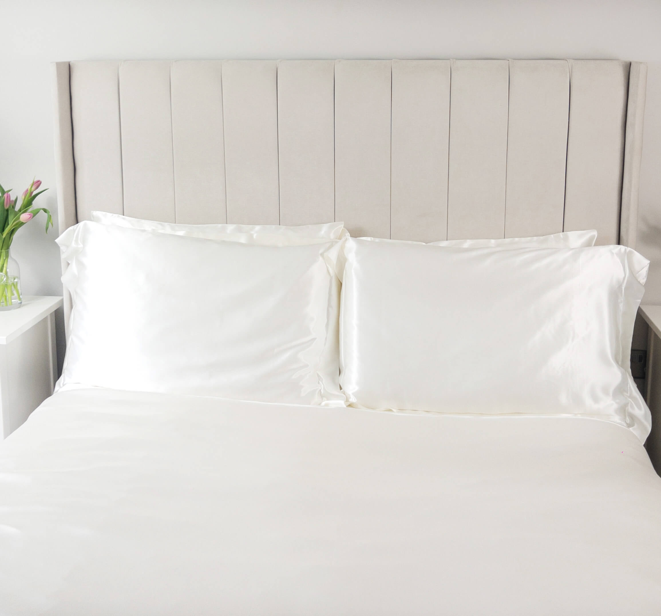22 Momme 3PCS Ivory Silk Duvet Cover Set
