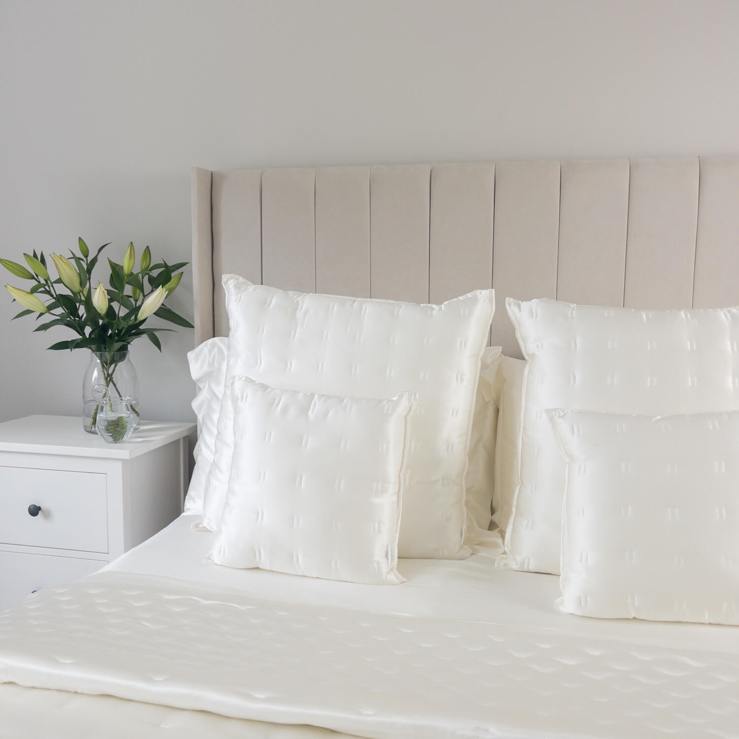 Ivory Pure Silk Cushion