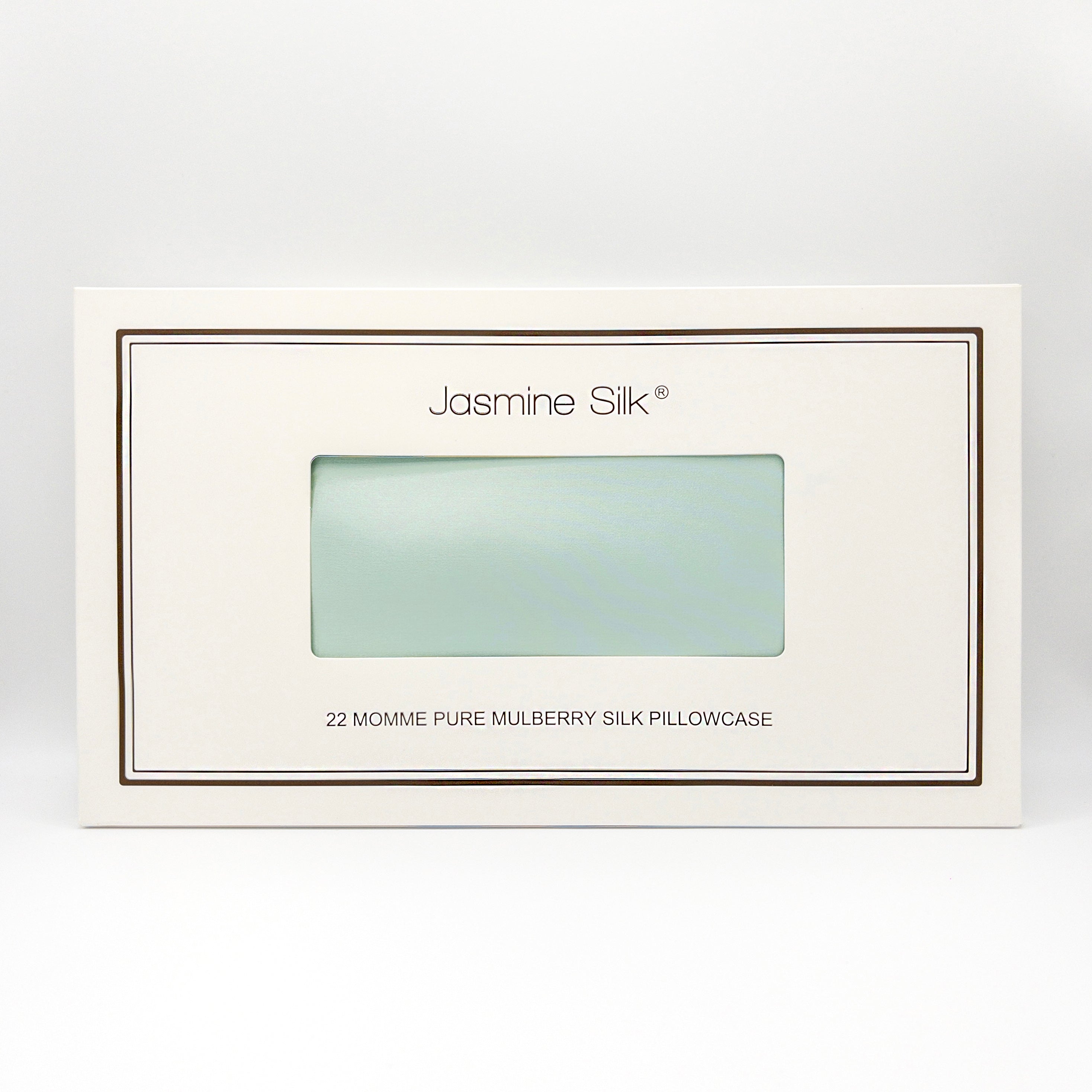 22 Momme Duck Egg Square Oxford Silk Pillowcase