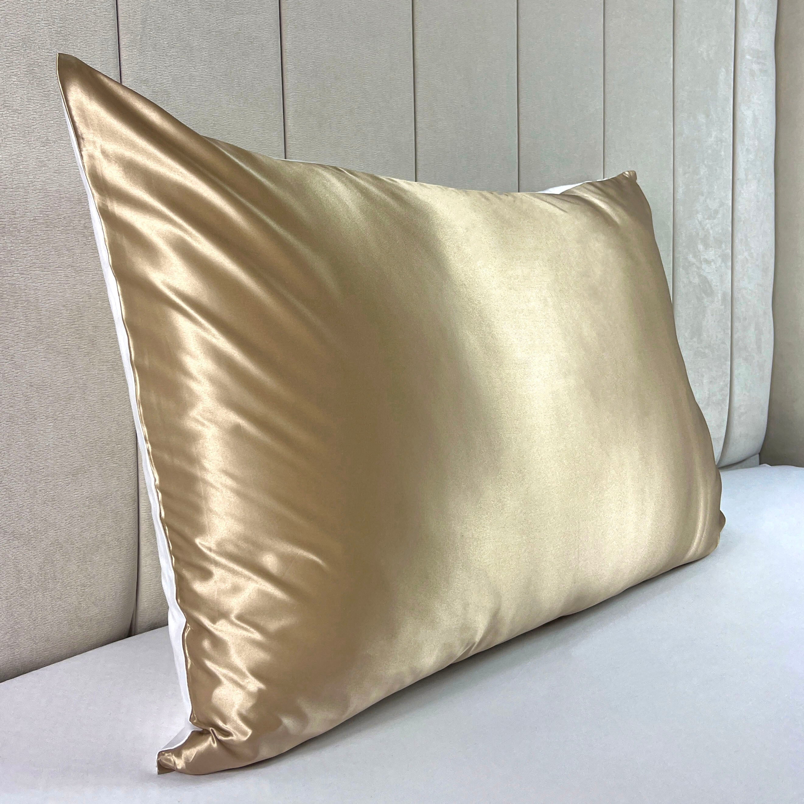 Silk Pillowcase with Cotton Underside