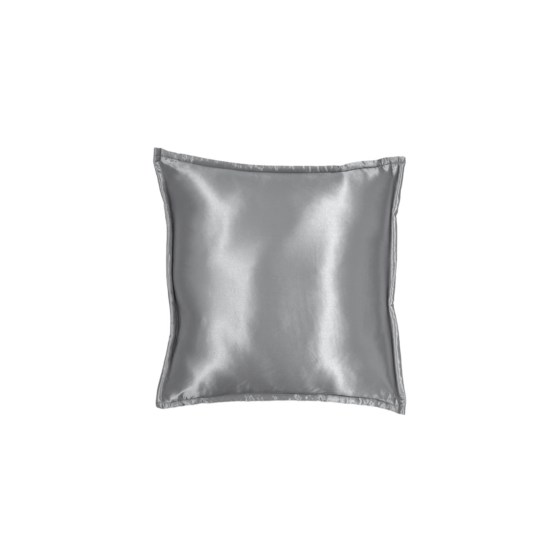 Grey Pure Silk Cushion