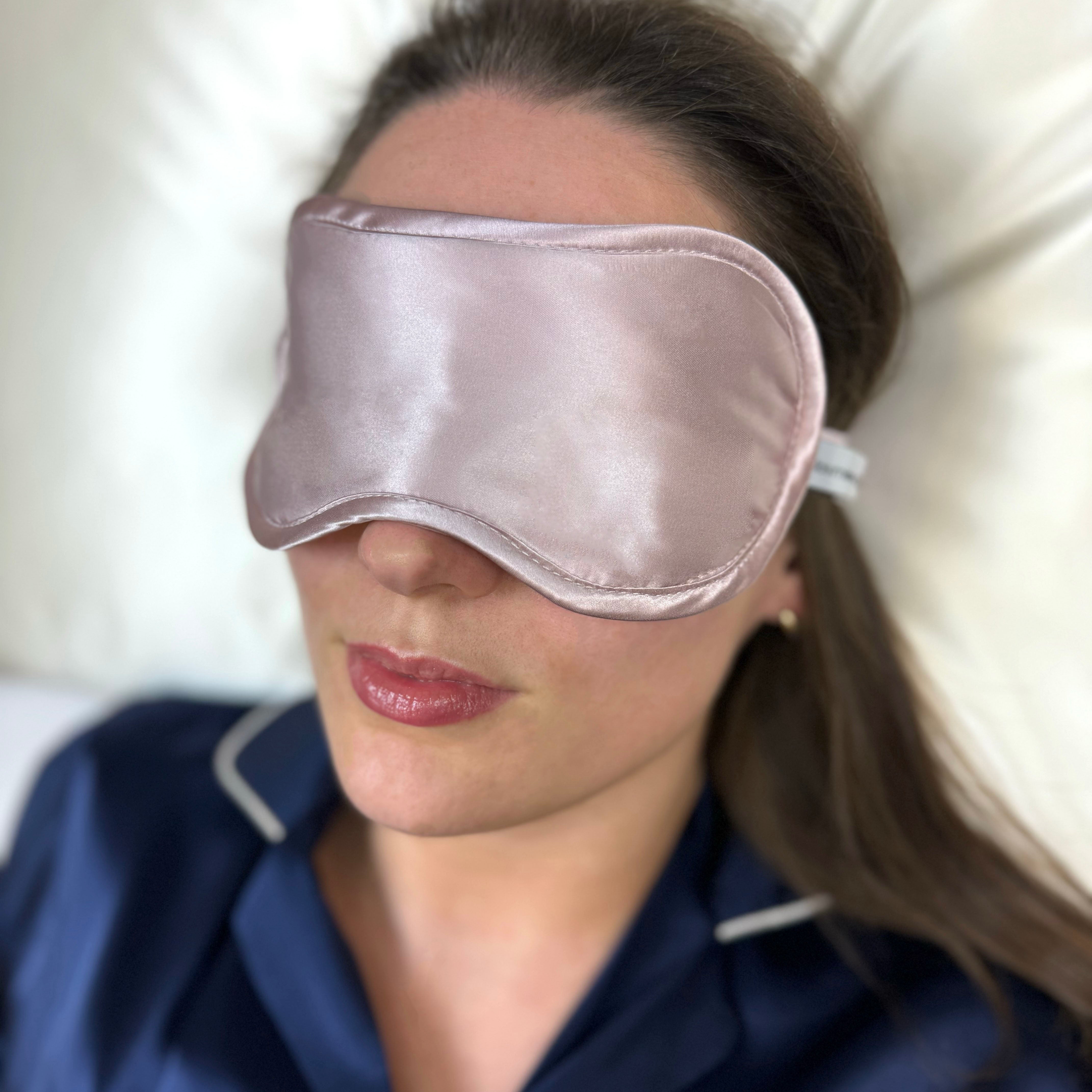 Pink Silk Sleep Eye Mask