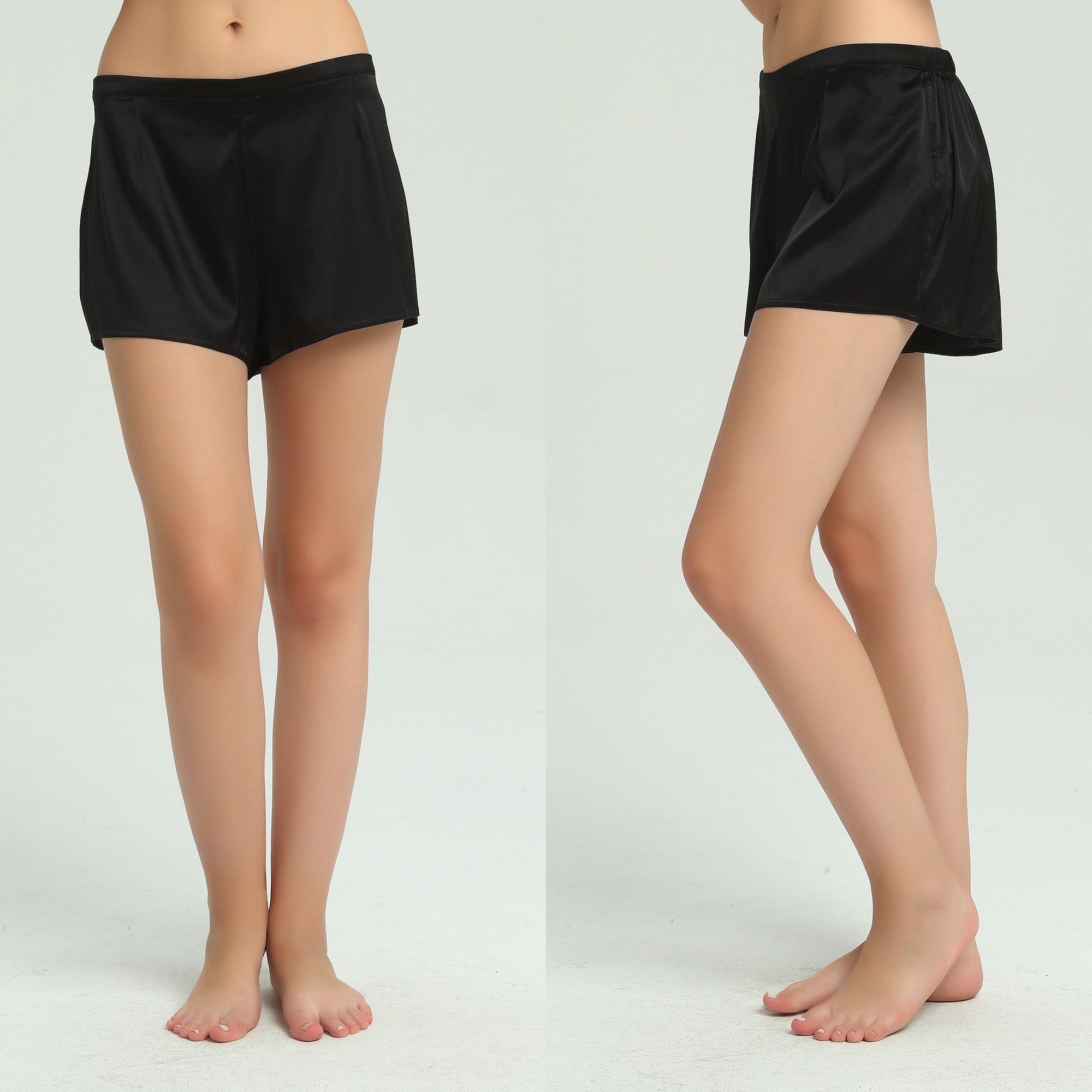 Black Silk French Knicker Boxers