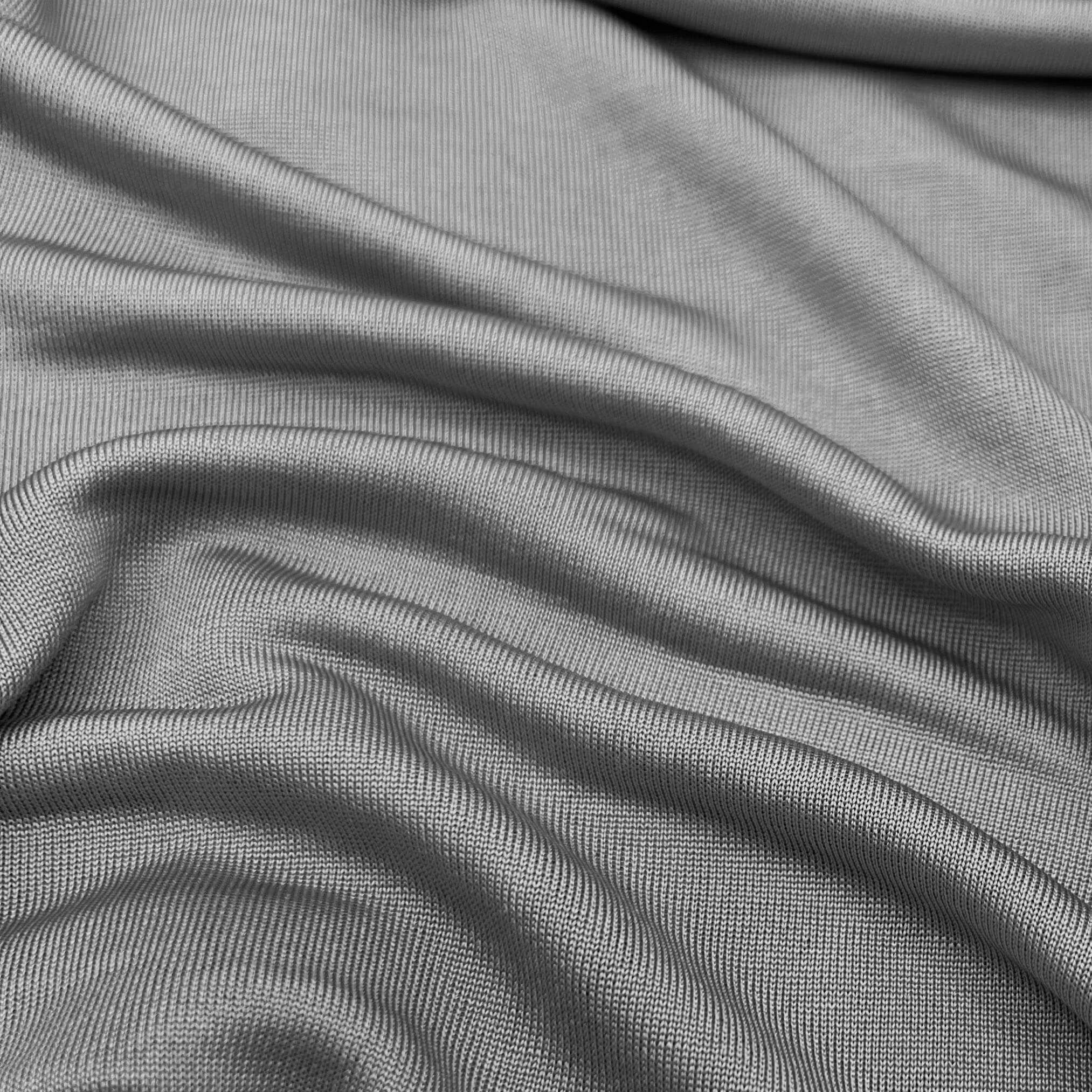 Ladies Pure Silk Grey Thermal Top
