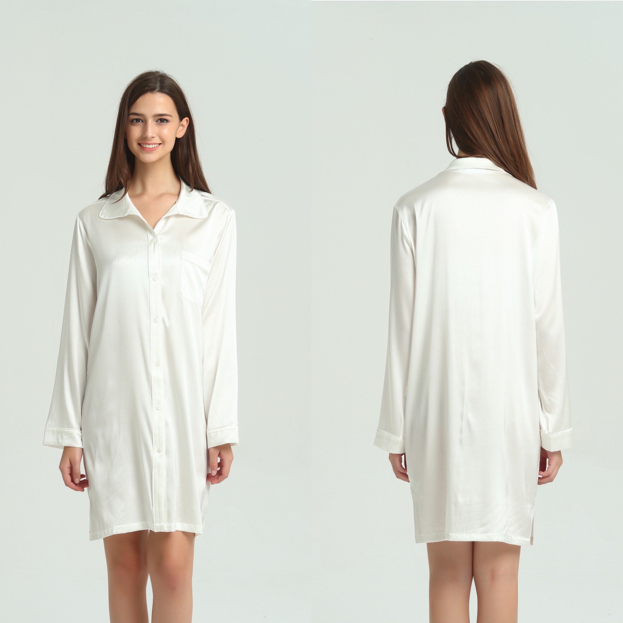 Ivory Silk Nightshirt
