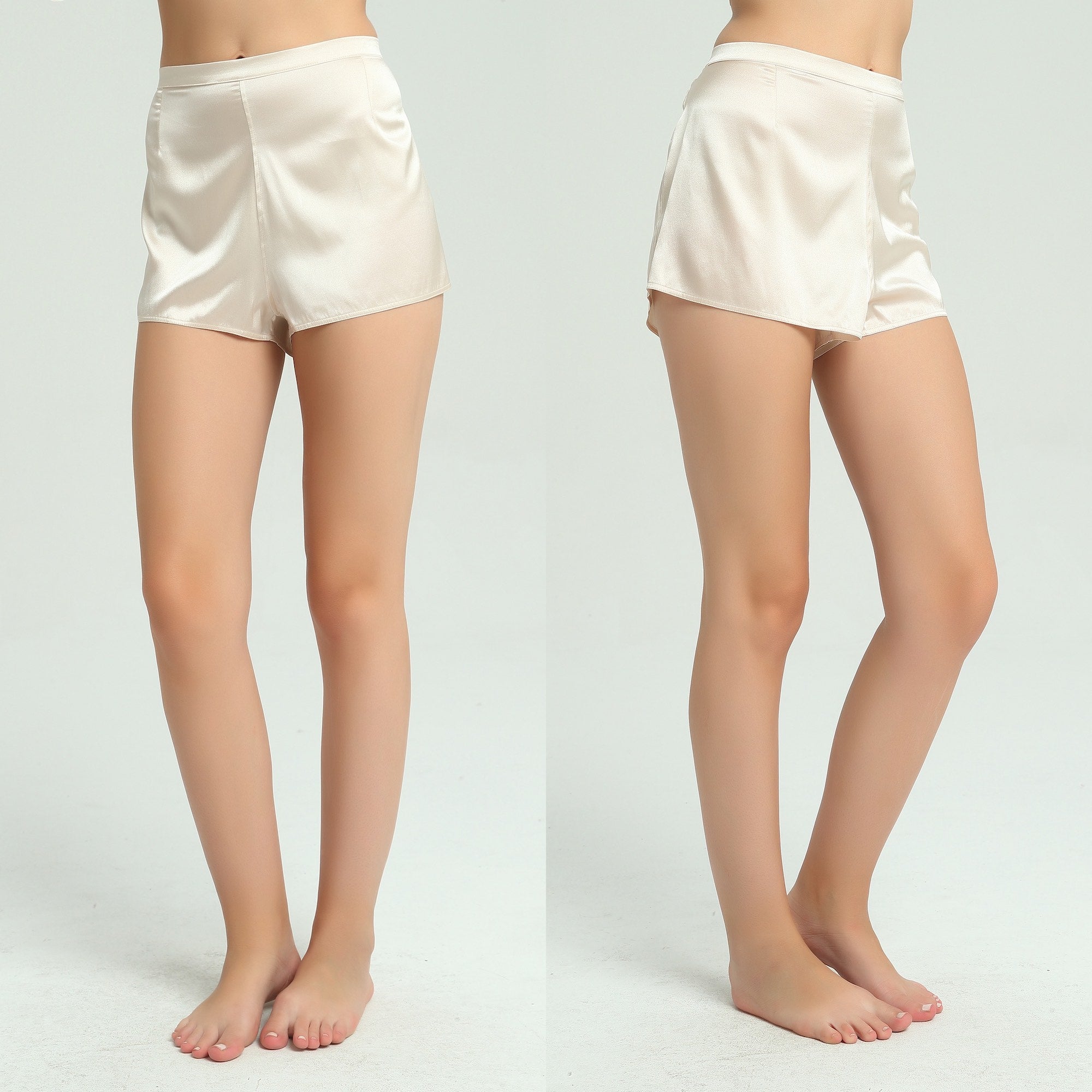 Nude Silk French Knicker Boxers