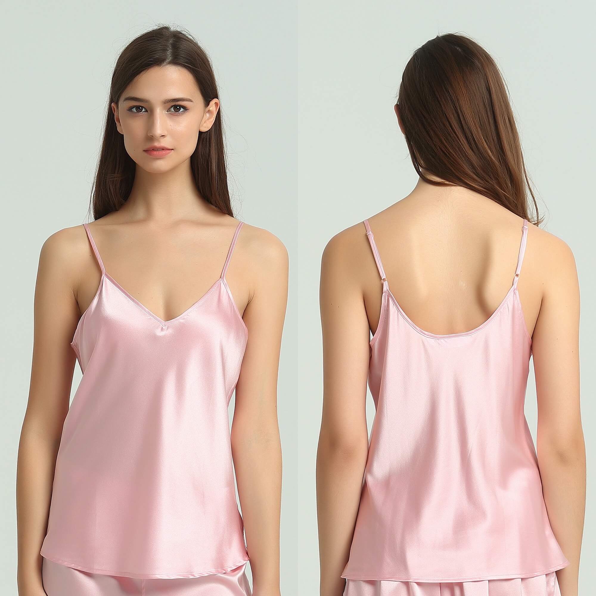 Pink Silk Camisole