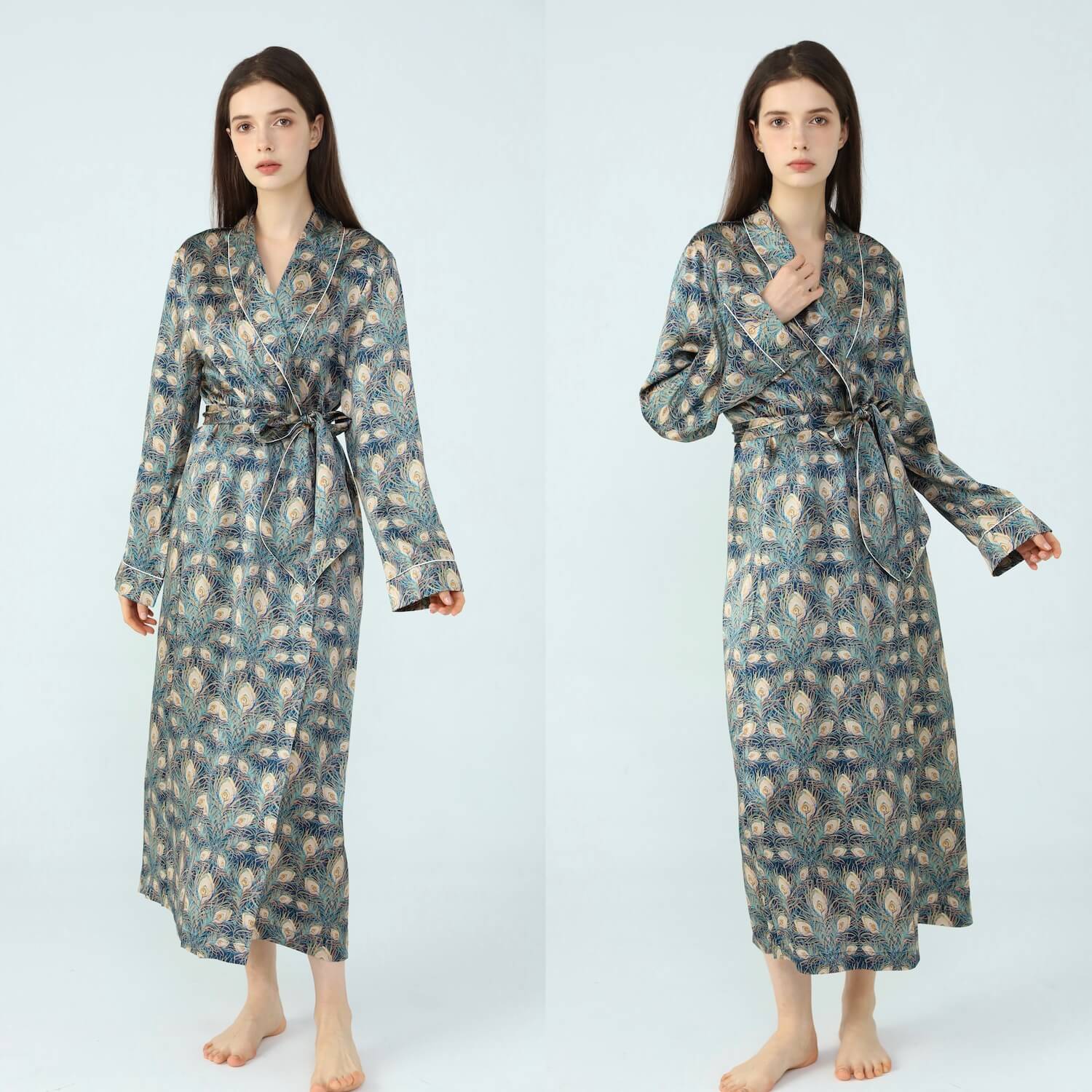Women’s Liberty Juno Feather Silk Dressing Gown