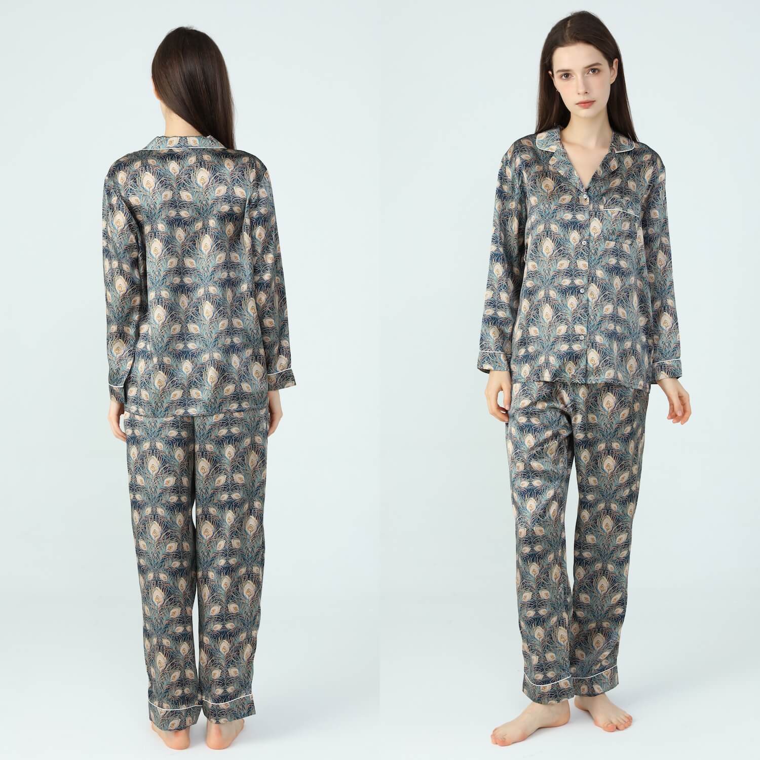 Women’s Liberty Juno Feather Silk Pyjamas