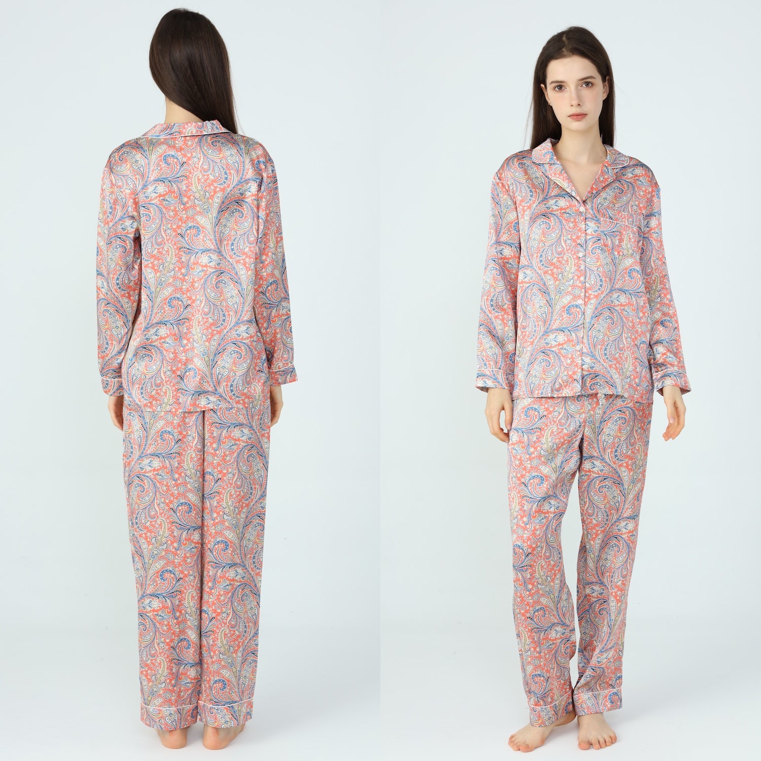Women’s Liberty Great Missenden Orange Silk Pyjamas