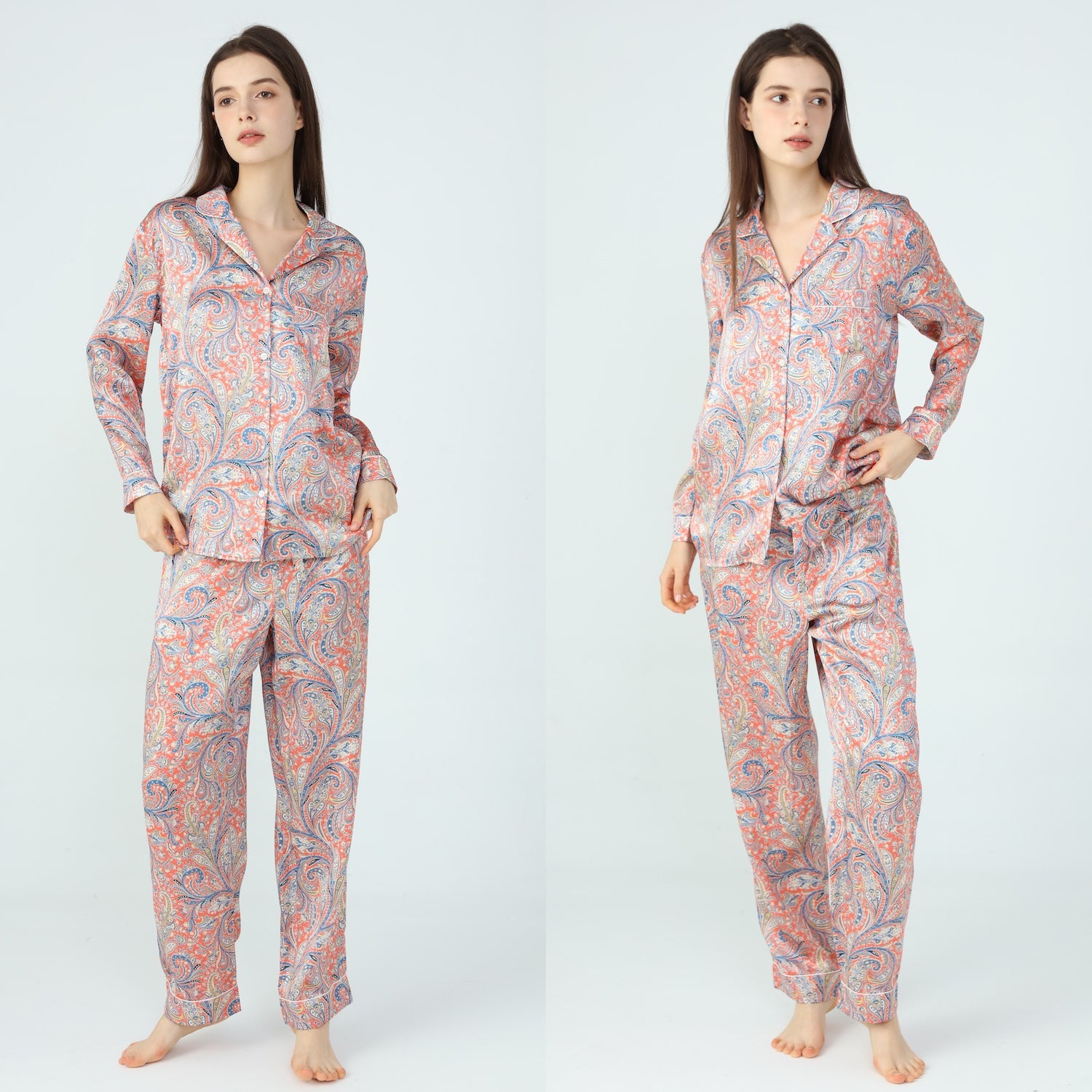 Women’s Liberty Great Missenden Orange Silk Pyjamas