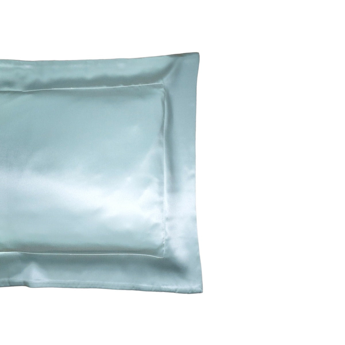 Duck Egg Oxford Boudoir Silk Pillowcase