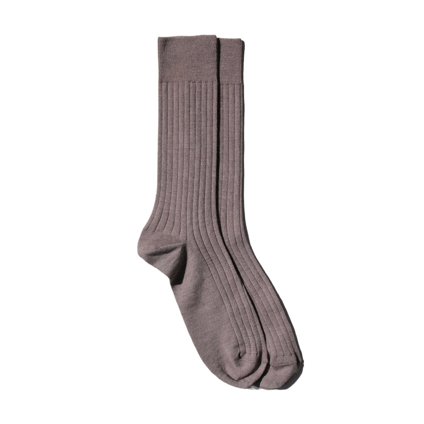 Mens Ribbed Merino Wool Socks