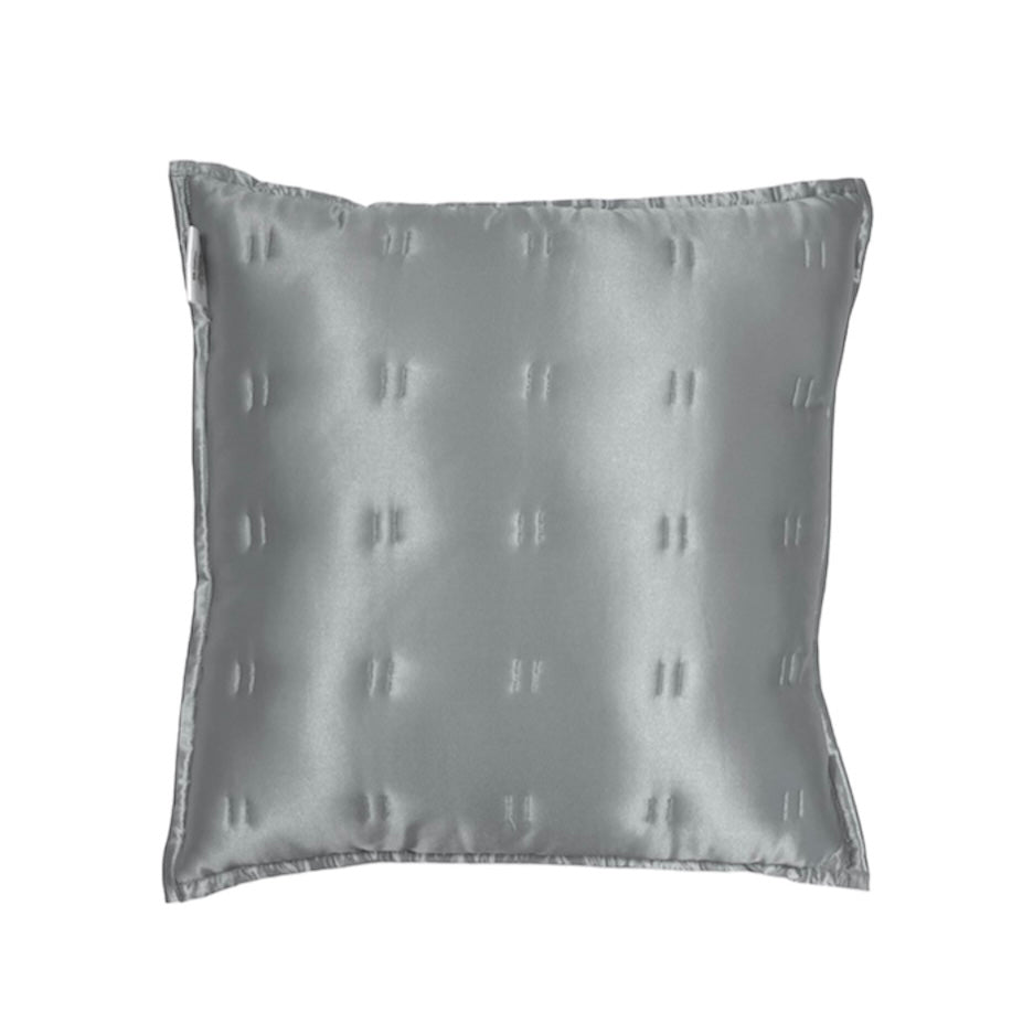 Grey Pure Silk Cushion