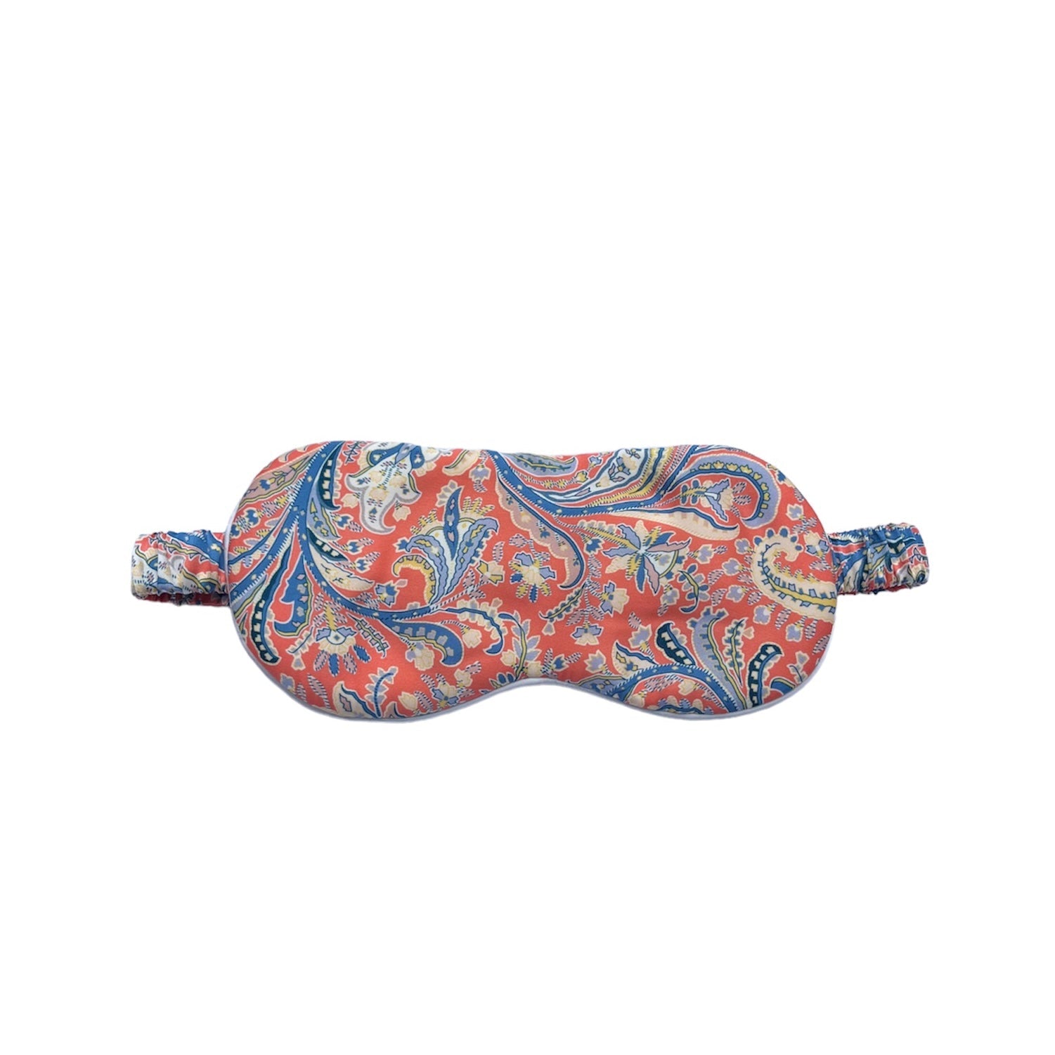 Liberty Fabric Silk Eye Mask Great Missenden Orange