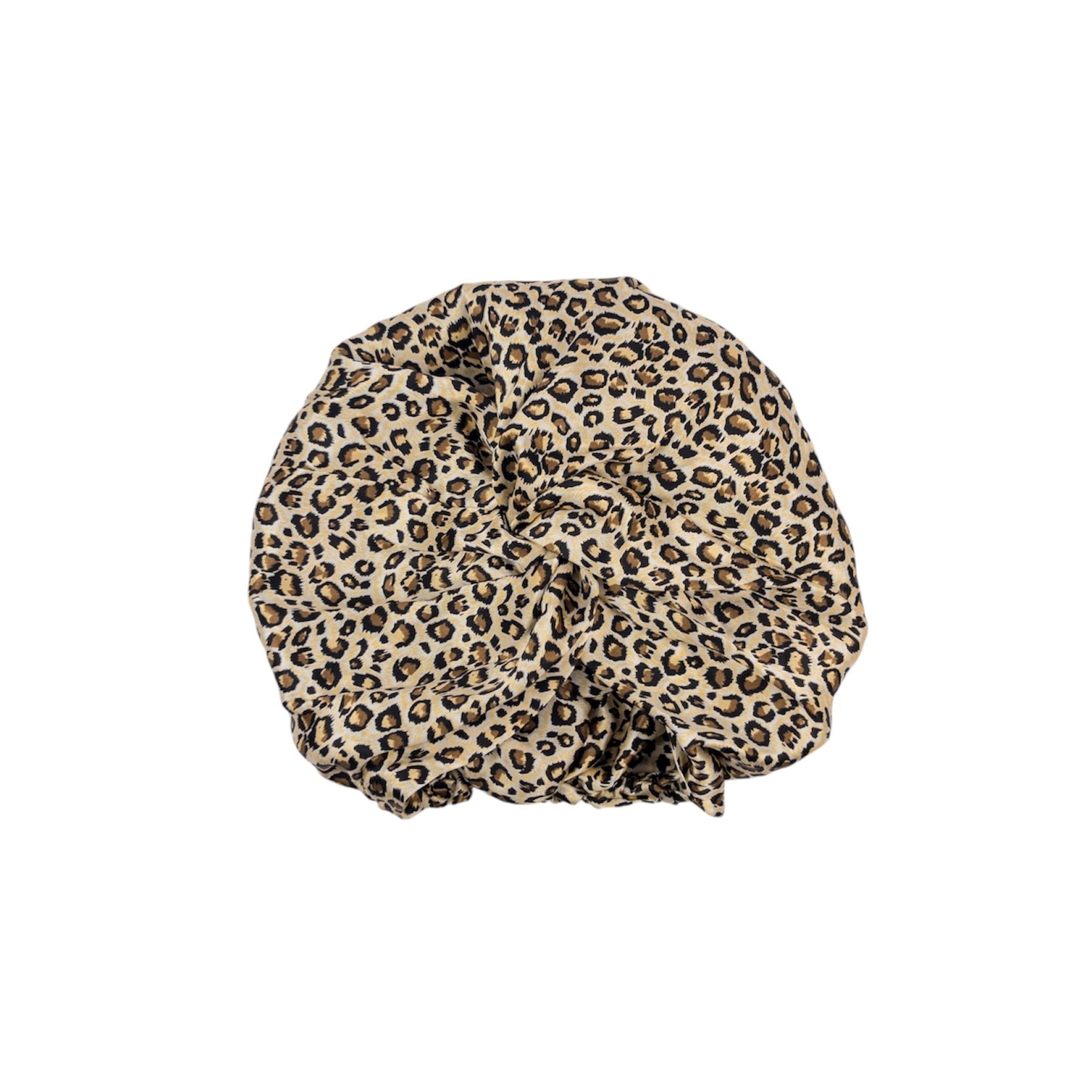 Silk Turban Hair Wrap Bonnet Leopard Print