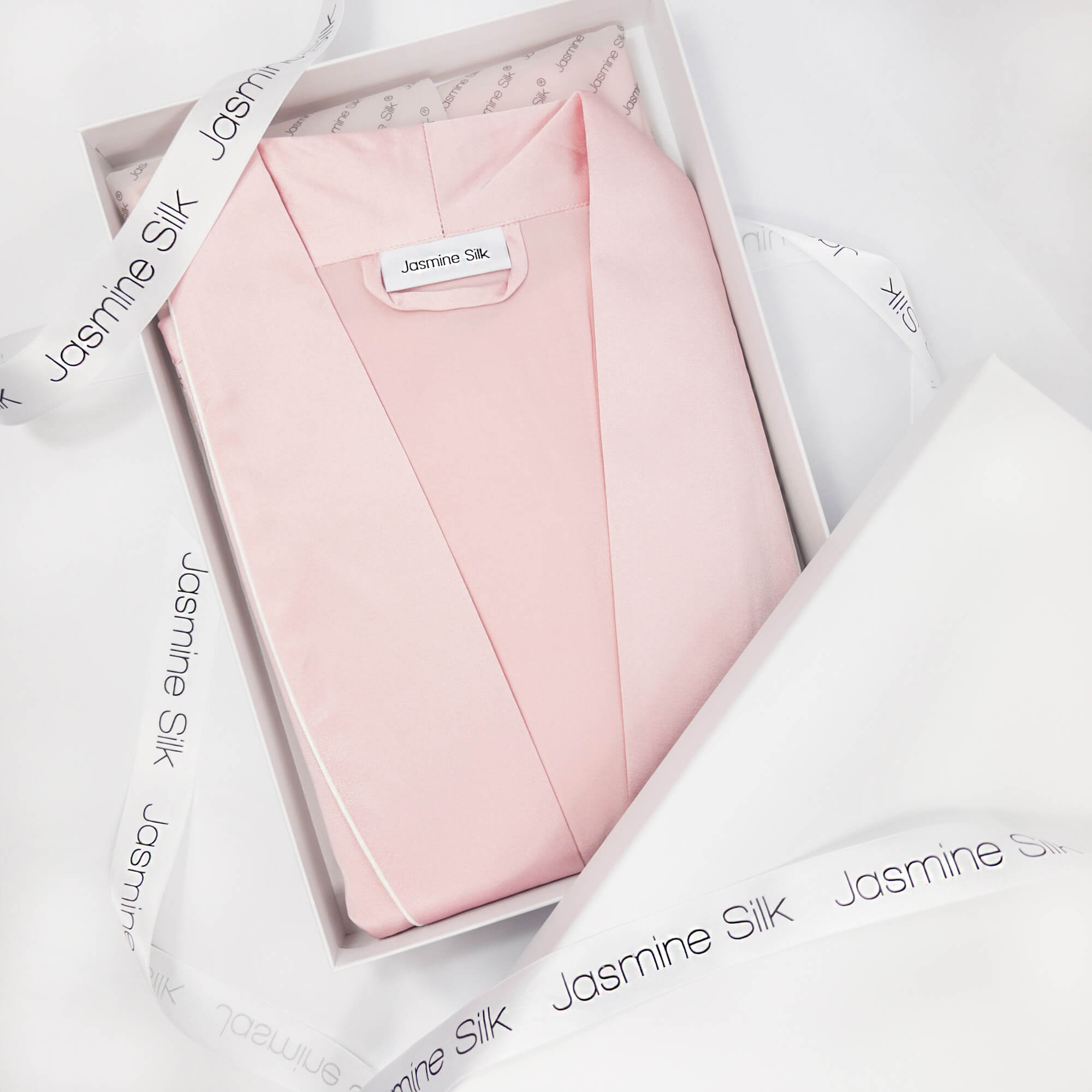 Pink Silk Dressing Gown