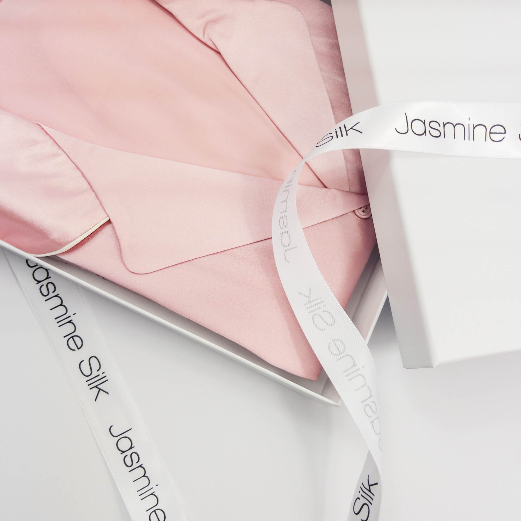 Ladies Pure Silk Pink Pyjamas