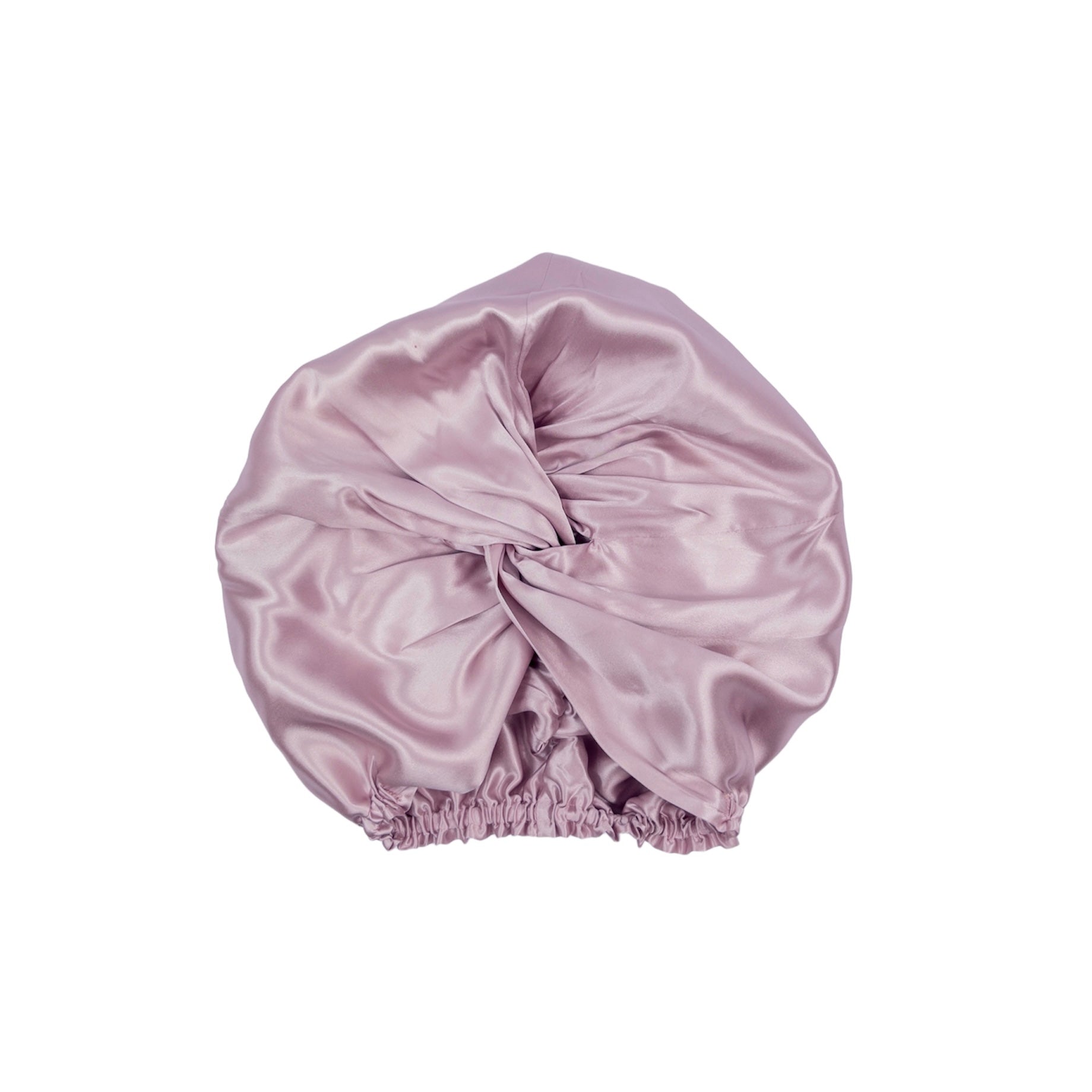Silk Turban Hair Wrap Bonnet Pink