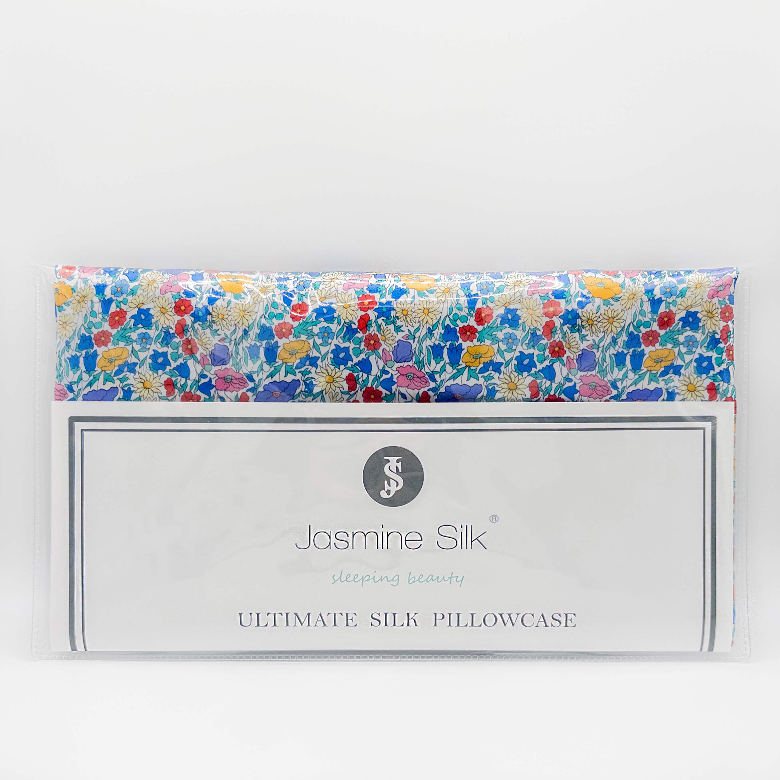 Liberty Poppy Park Silk Pillowcase