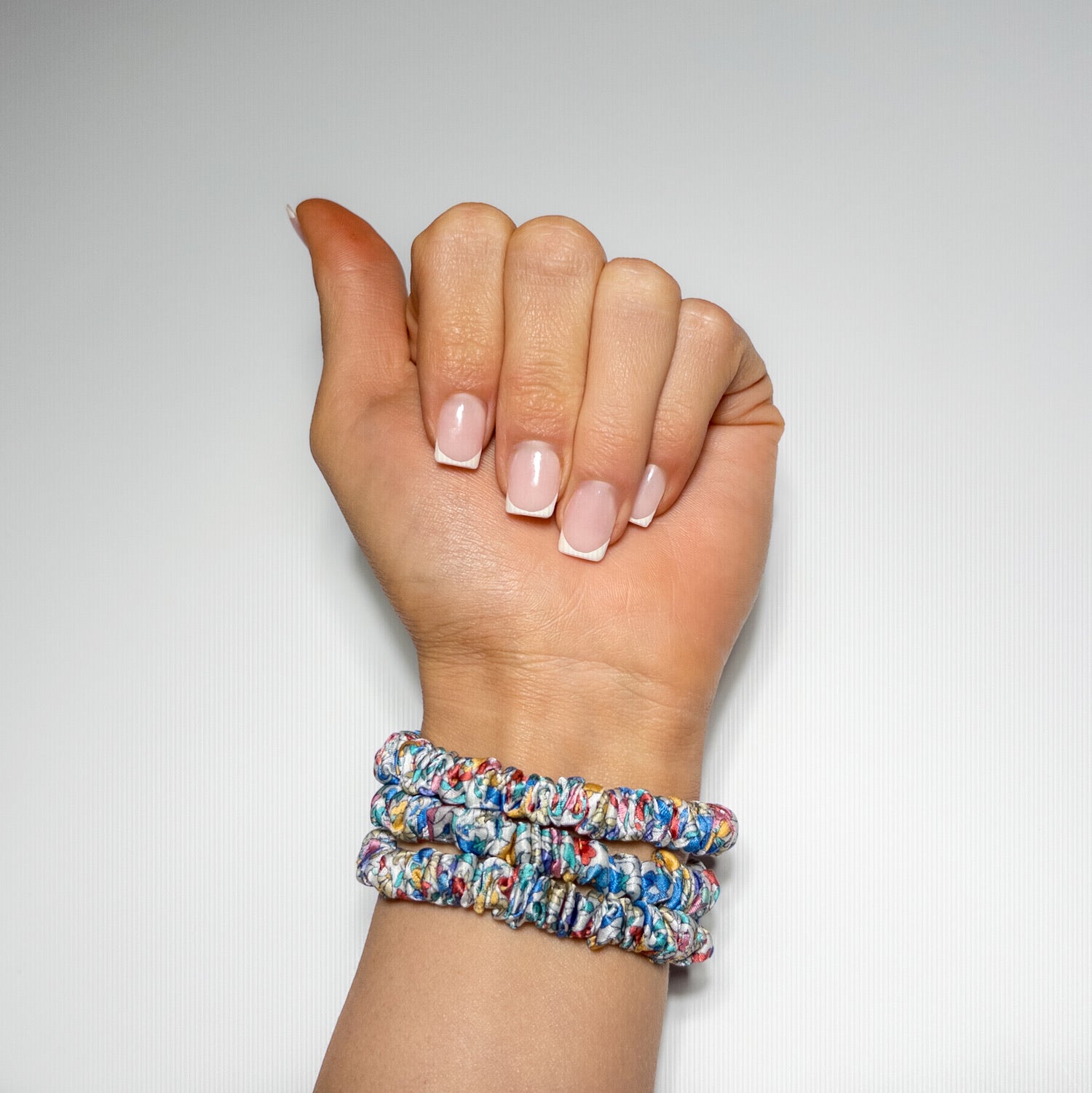 Liberty Fabric Silk Scrunchie Skinny