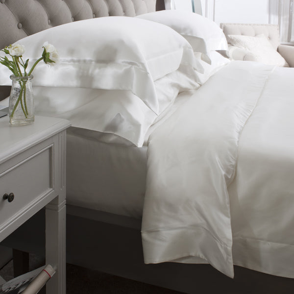 19 Momme Ivory 6PCs Silk Duvet Cover Set
