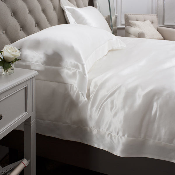 19 Momme Ivory 4PCs Silk Duvet Cover Set