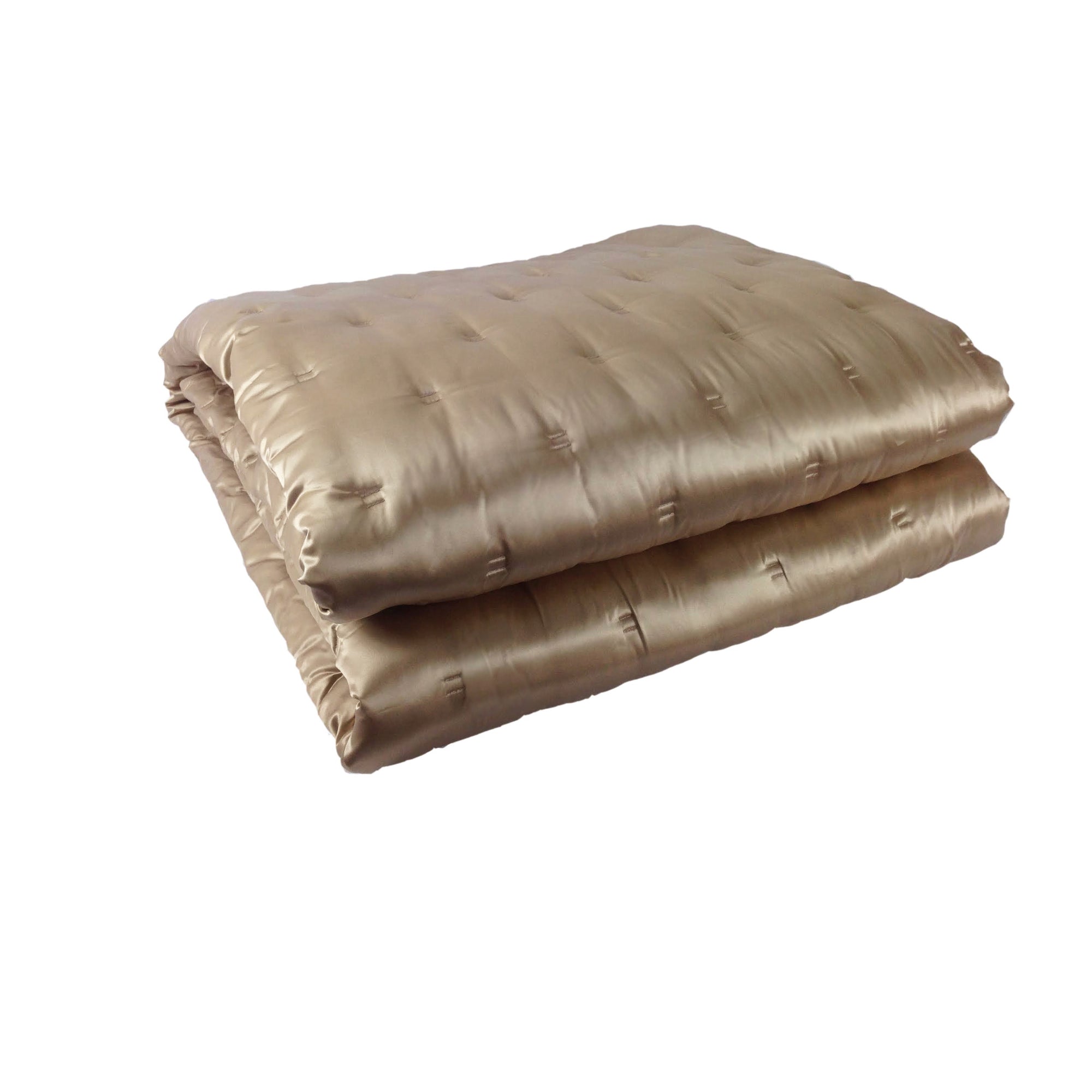 Taupe Silk Bedspread