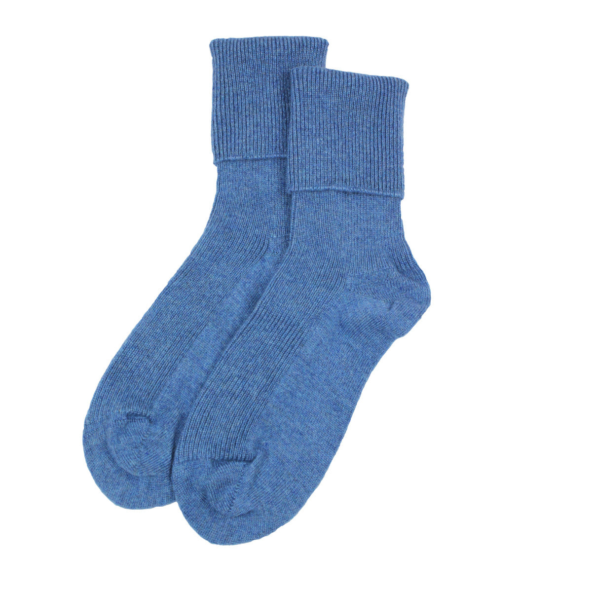 Ladies Cashmere Socks Blue