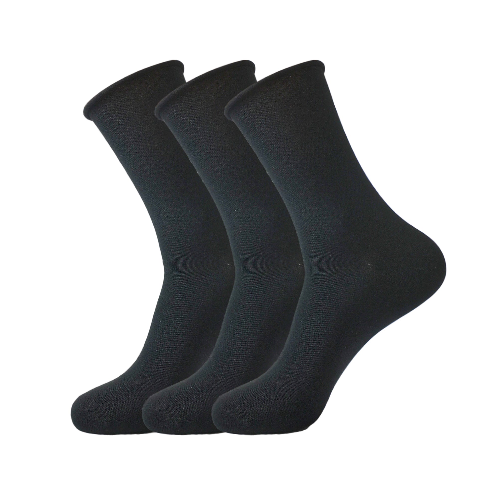 3 Pairs of Mens Supersoft Pure Bamboo Socks - Loose Top