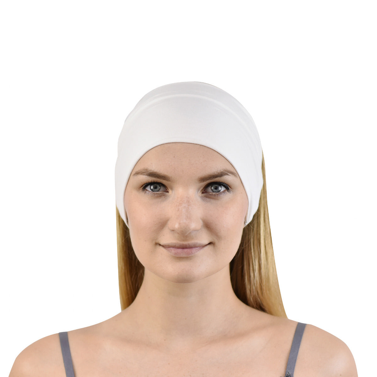 Unisex Silk Headband Hair band Ivory