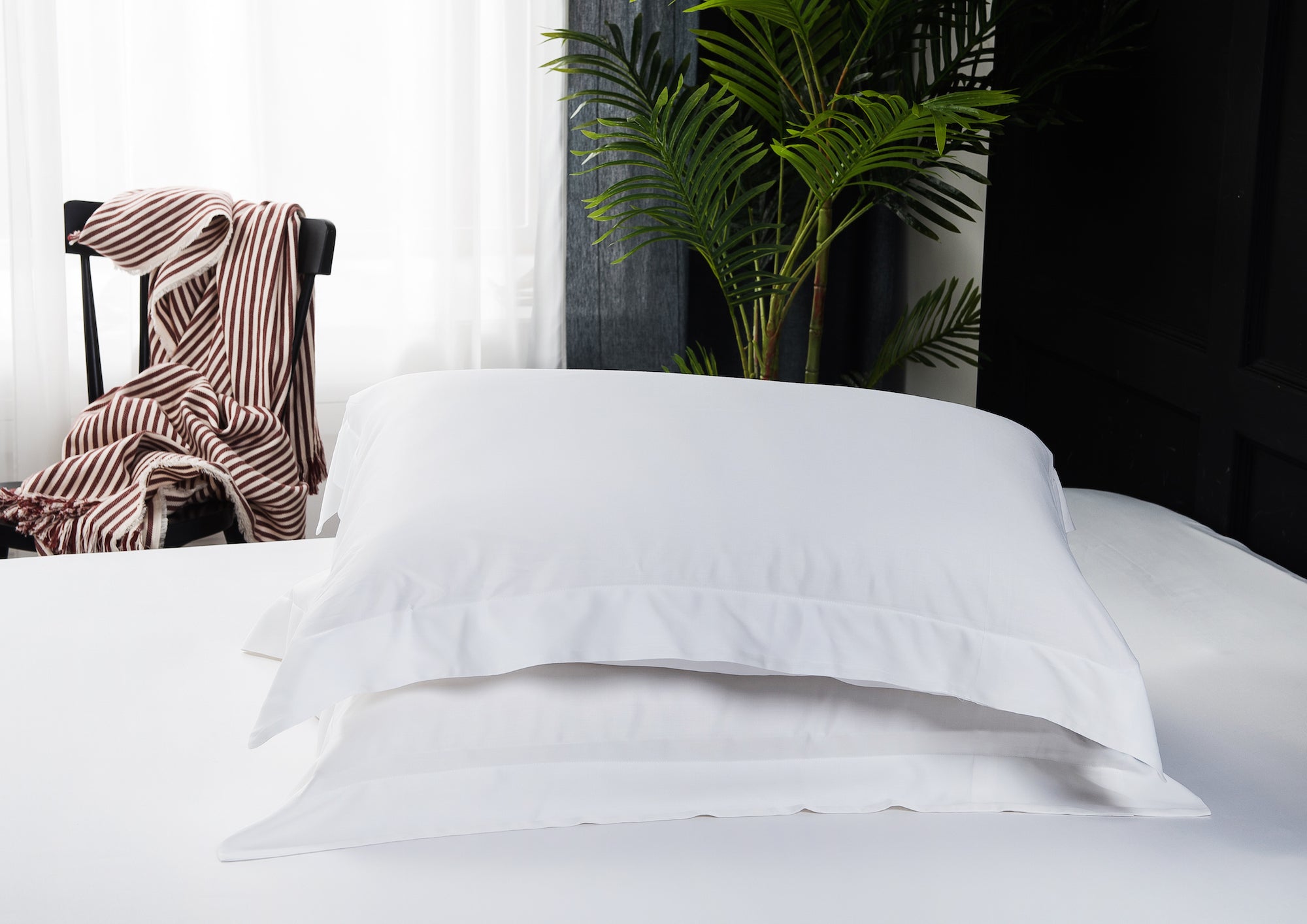 Pair of Bamboo Pillowcase White