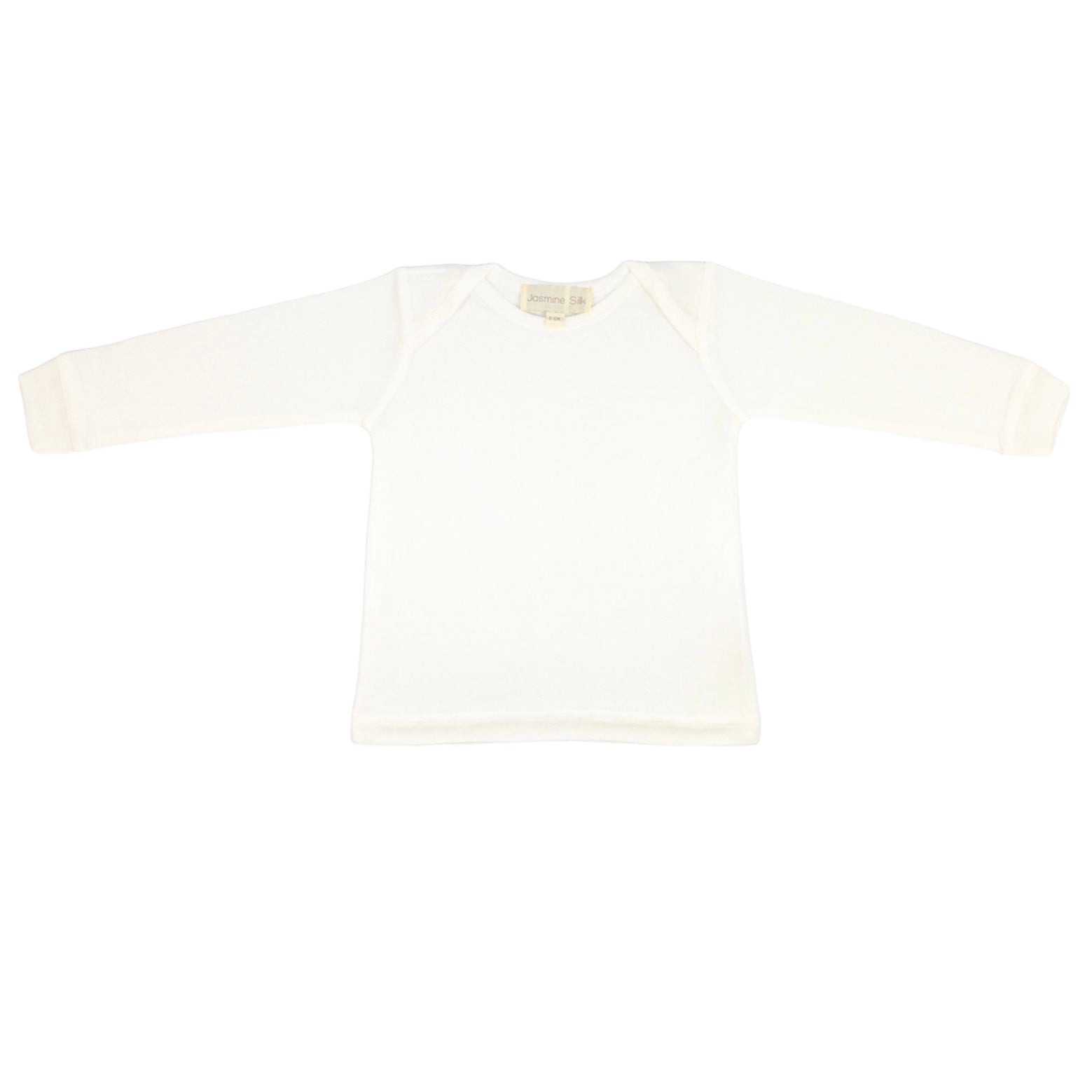 Baby Long Sleeved Ivory Silk Top