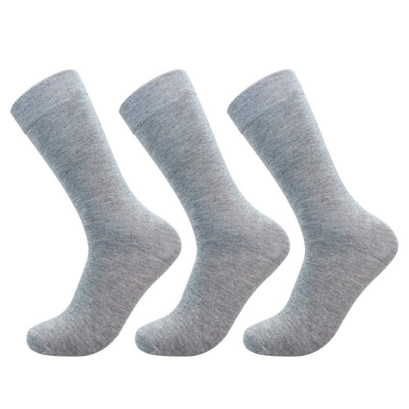 3 Pairs of Mens Supersoft Pure Bamboo Socks - Grey