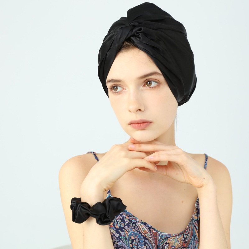 Silk Turban Hair Wrap Bonnet