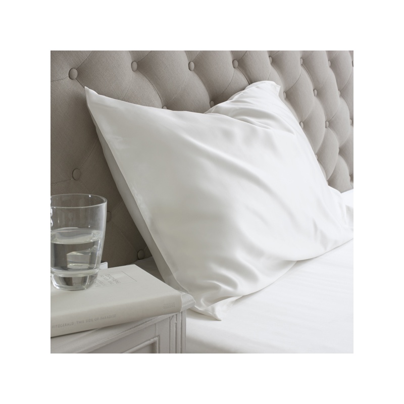 Ivory King Size Housewife Silk Pillowcase 