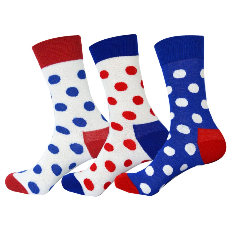 3 Pairs of Mens Supersoft Pure Bamboo Socks - Spot