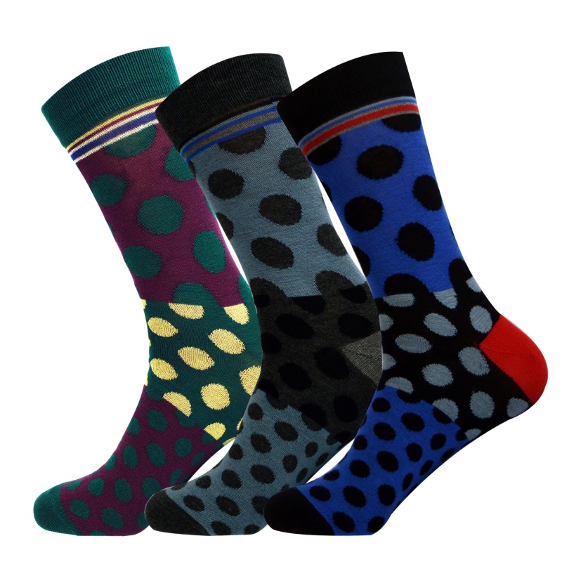 3 Pairs of Mens Supersoft Pure Bamboo Socks - Modern Spot