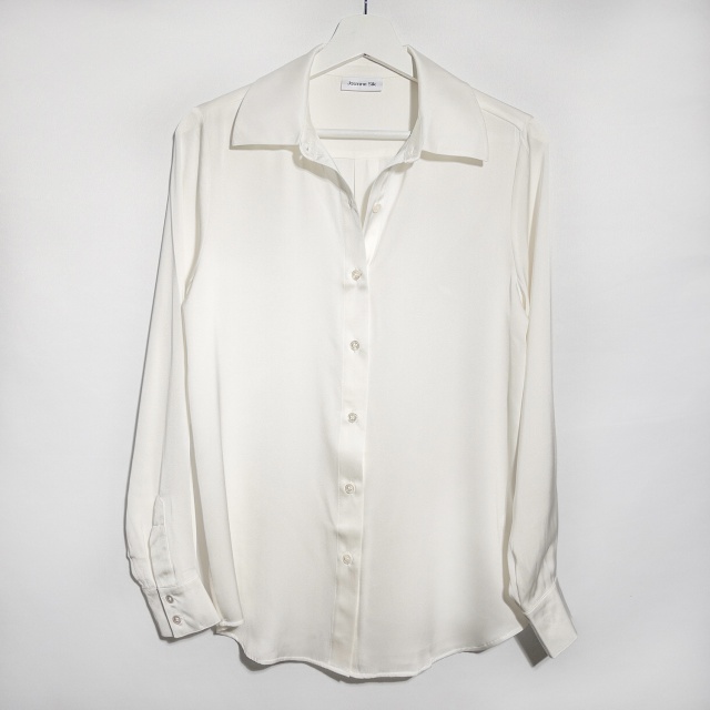  Ladies Ivory Silk Blouse 