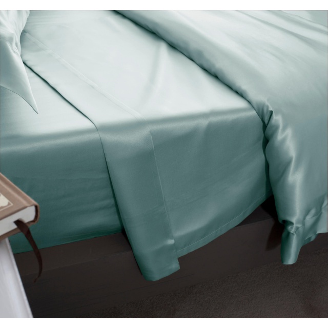 Duck Egg Silk Flat Sheet