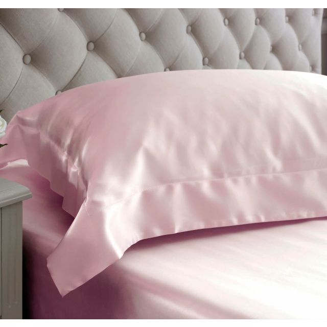 Pink King Size Oxford Silk Pillowcase 