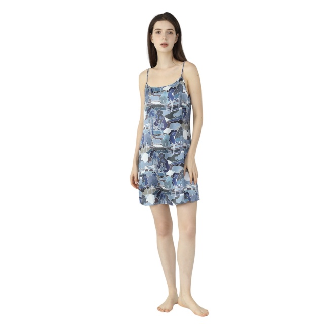 Women’s Liberty Prospect Road Navy Silk Nightie