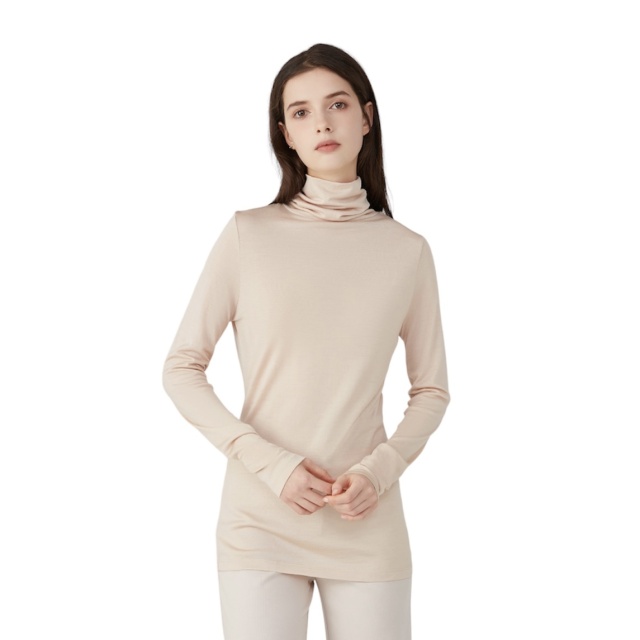 Ladies polo neck tops hot sale