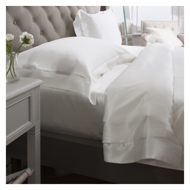 19 Momme Ivory 4PCs Silk Duvet Cover Set