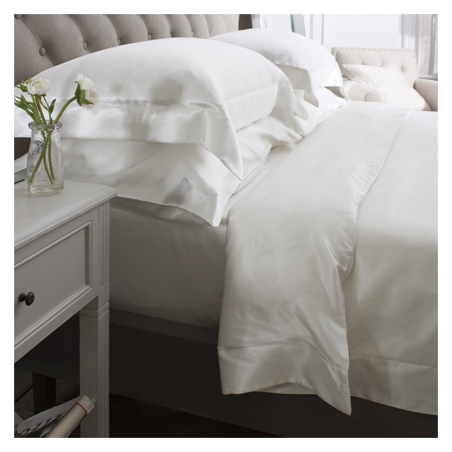 19 Momme Ivory 6PCs Silk Duvet Cover Set