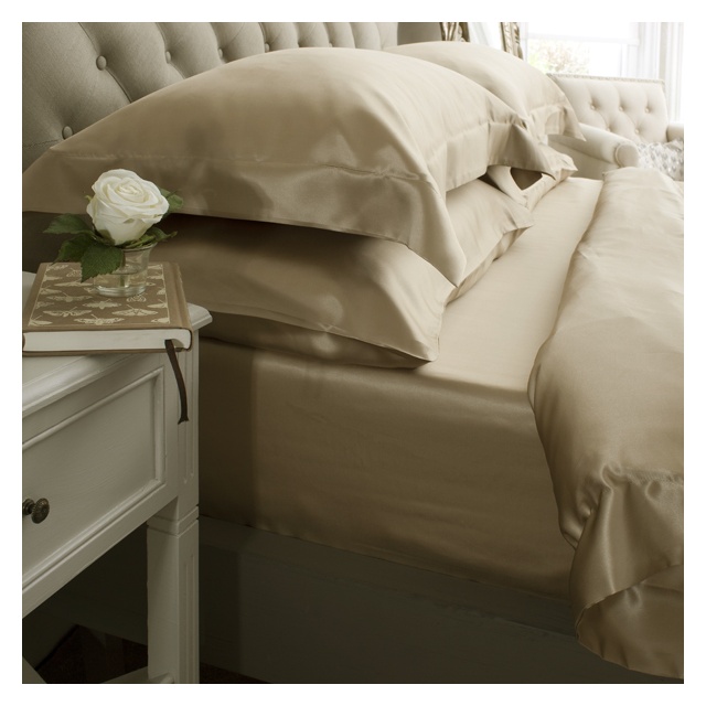 19 Momme Taupe 6PCs Silk Duvet Cover Set