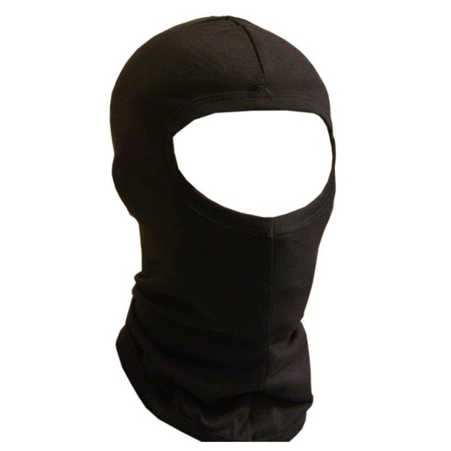Pure Silk Thermal Balaclava  - Black