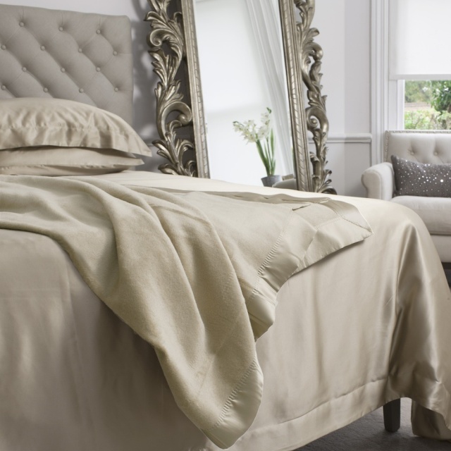 Taupe Silk Blanket
